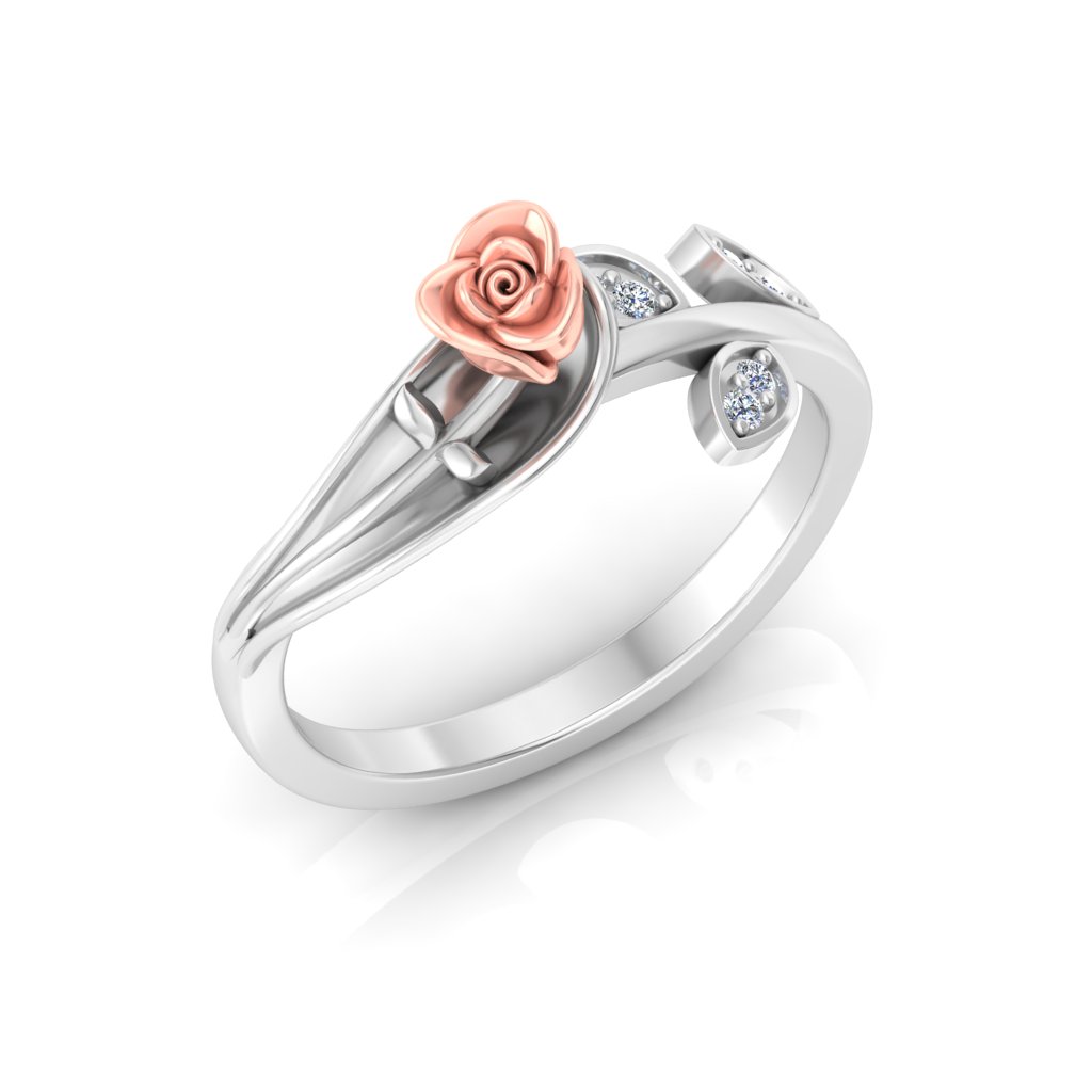 Roseset Diamond Ring