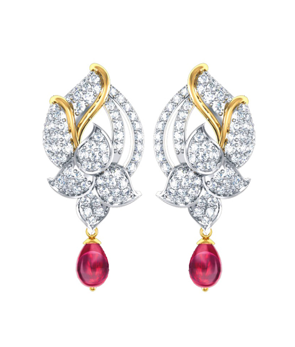 Spathe Diamond Earring