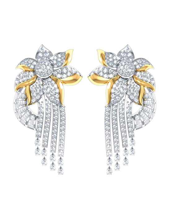 Perianth Diamond Earring