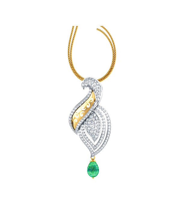 Cospring Diamond Pendant