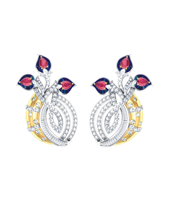 Stamen Diamond Earring