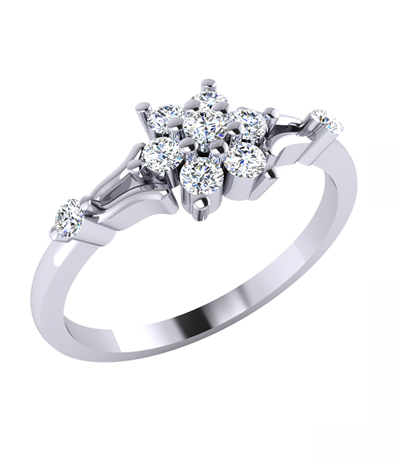 Floweret Diamond Ring