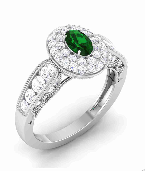 Saba Solitare Ring