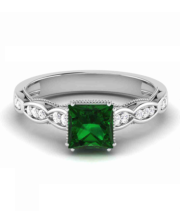 Jennie Solitare Ring