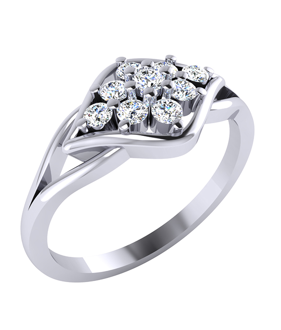 Inflorescence Diamond Ring