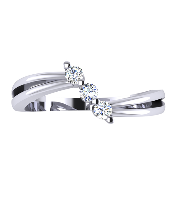 Clustered Diamond Ring