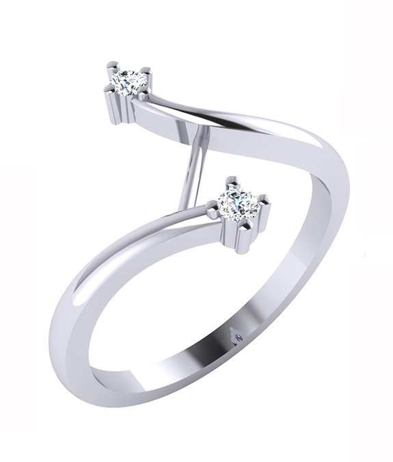 Encased Diamond Ring