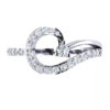 Silver-tone Diamond Ring