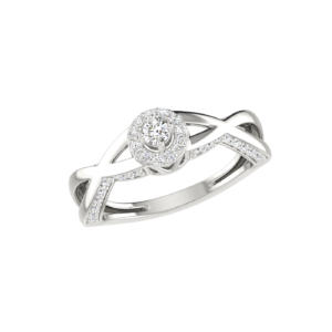 Radiant Arc Solitaire Ring
