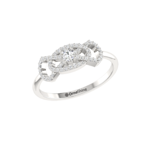Enchanted Bow Solitaire Ring