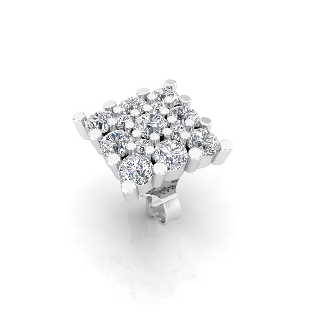 NS-16 (4)-004 SQUARE MEN STUDS