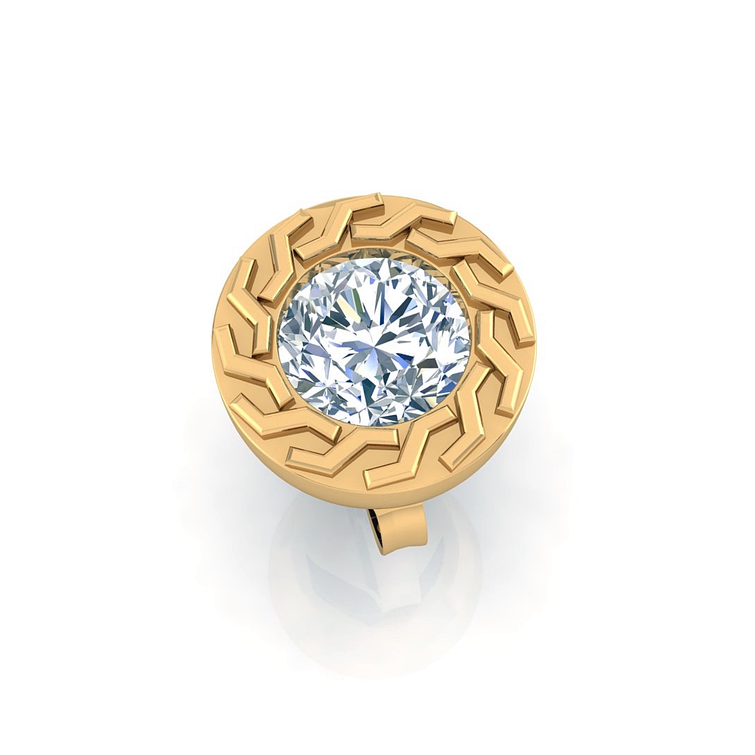 1-001 Spiny Solitaire Studs