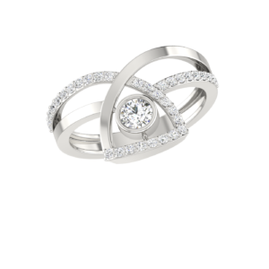Crosslin Diamond Ring
