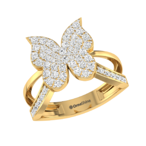 Butterfly Diamond Ring