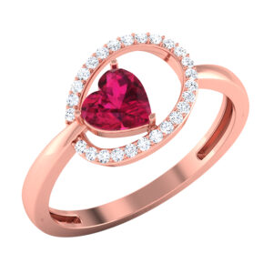 Heart's Embrace Gemstone Ring